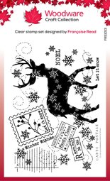 Bild von Woodware Clear Stamps 4"X6"-Winter Reindeer