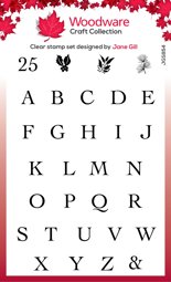 Bild von Woodware Clear Stamps 4"X6"-Singles Alphabet Tiles