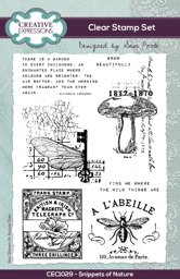 Bild von Creative Expressions Clear Stamp Set By Sam Poole 6"X4"-Snippets Of Nature 7/Pkg