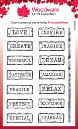 Zeige Details für Woodware Clear Stamps -Junk Labels  Bild von Woodware Clear Stamps -Junk Labels
