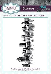 Bild von Creative Expressions 4.9"X1.9" Rubber Stamp By Andy Skinner-Cityscape Reflections