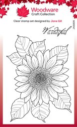 Bild von Woodware Clear Stamp 4"X6"-Singles Sunflower Rays