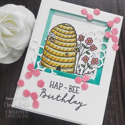 Bild von Creative Expressions 6"X4" Clear Stamp Set By Sam Poole-Bee-You-Tiful Beehive