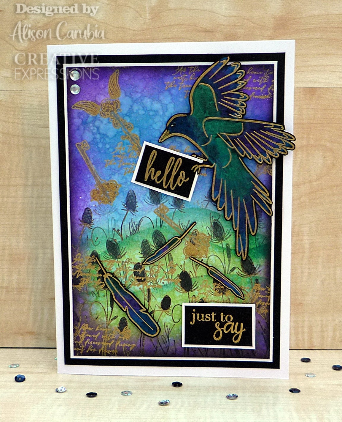 Bild von Creative Expressions A5 Clear Stamp Set By Bonnita Moaby-Spread Your Wings