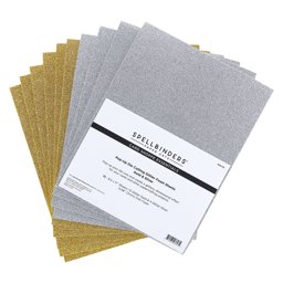 Zeige Details für Spellbinders Glitter Foam Sheets 8.5"X11" 5/Pkg-Gold & Silver Bild von Spellbinders Glitter Foam Sheets 8.5"X11" 5/Pkg-Gold & Silver