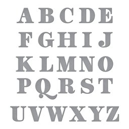 Zeige Details für Spellbinders Etched Dies-Be Bold Uppercase Alphabet Bild von Spellbinders Etched Dies-Be Bold Uppercase Alphabet