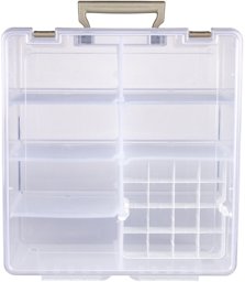 Zeige Details für ArtBin Super Satchel Double Deep W/Accessory Tray-15.25"X14"X6.25" Translucent  Bild von ArtBin Super Satchel Double Deep W/Accessory Tray-15.25"X14"X6.25" Translucent