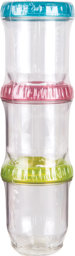 Bild von ArtBin Twisterz Jar Set Small/Tall 3/Pkg-Multi-Colored Lids