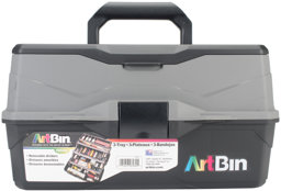 Zeige Details für ArtBin Lift Tray Box W/3 Trays & Quick Access Lid Storage-9"X15.75"X8.375", Black & Gray Bild von ArtBin Lift Tray Box W/3 Trays & Quick Access Lid Storage-9"X15.75"X8.375", Black & Gray