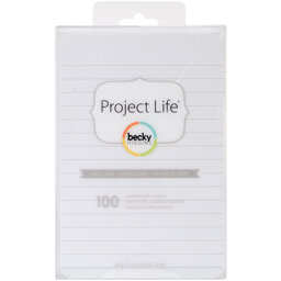 Bild von Project Life 4"X6" Cards 100/Pkg-Lined