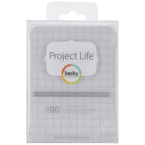 Bild von Project Life 3"X4" Cards 100/Pkg-Grid