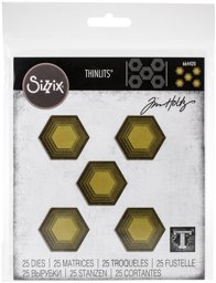 Zeige Details für Sizzix Thinlits Dies By Tim Holtz-Stacked Tiles, Hexagons Bild von Sizzix Thinlits Dies By Tim Holtz-Stacked Tiles, Hexagons