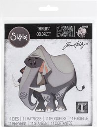 Zeige Details für Sizzix Thinlits Dies By Tim Holtz-Clarence, Colorize Bild von Sizzix Thinlits Dies By Tim Holtz-Clarence, Colorize