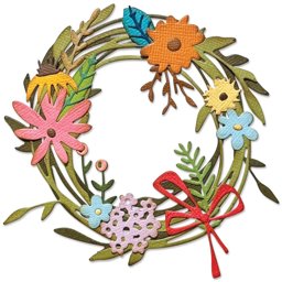 Bild von Sizzix Thinlits Dies By Tim Holtz 14/Pkg - Vault Funky Floral Wreath