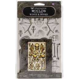 Zeige Details für Finnabair Decor Moulds 5"X8"X8mm - Wings & Bones Bild von Finnabair Decor Moulds 5"X8"X8mm - Wings & Bones