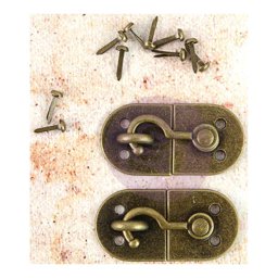 Zeige Details für Prima Marketing Memory Hardware Embellishments - Metal Latch W/Brads 2" 2/Pkg Bild von Prima Marketing Memory Hardware Embellishments - Metal Latch W/Brads 2" 2/Pkg