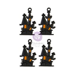 Zeige Details für Prima Marketing -Thirty-One By Frank Garcia Metal Charms 4/Pkg - Matte Haunted House Bild von Prima Marketing -Thirty-One By Frank Garcia Metal Charms 4/Pkg - Matte Haunted House