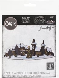 Zeige Details für Sizzix Thinlits Dies By Tim Holtz 6/Pkg-Holiday Village Colorize Bild von Sizzix Thinlits Dies By Tim Holtz 6/Pkg-Holiday Village Colorize