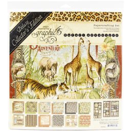 Zeige Details für Graphic45 Deluxe Collector's Edition Pack 12"X12" - Safari Adventure Bild von Graphic45 Deluxe Collector's Edition Pack 12"X12" - Safari Adventure