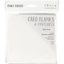 Bild von Craft Perfect Card Blanks 6"X6" - Bright White