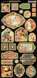 Zeige Details für Graphic45 Little Women Chipboard Die-Cuts Bild von Graphic45 Little Women Chipboard Die-Cuts