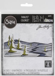Zeige Details für Sizzix Thinlits Dies By Tim Holtz 6/Pkg-Snowscape, Colorize Bild von Sizzix Thinlits Dies By Tim Holtz 6/Pkg-Snowscape, Colorize