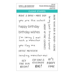 Zeige Details für Spellbinders Clear Stamp Set From The Monster Birthday Colle-Monster Birthday Sentiments Bild von Spellbinders Clear Stamp Set From The Monster Birthday Colle-Monster Birthday Sentiments