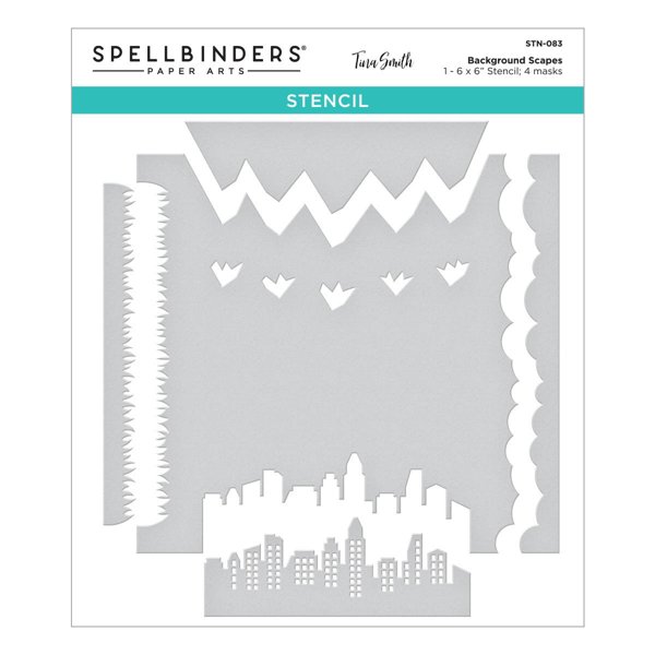 Bild von Spellbinders Stencil By Tina Smith-Background Scapes, Windows With A View