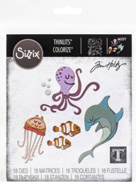 Zeige Details für Sizzix Thinlits Dies By Tim Holtz 18/Pkg-Under The Sea #1 Colorize Bild von Sizzix Thinlits Dies By Tim Holtz 18/Pkg-Under The Sea #1 Colorize