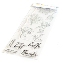 Bild von Pinkfresh Studio Clear Stamp Set 4"X12"-Chrysanthemum