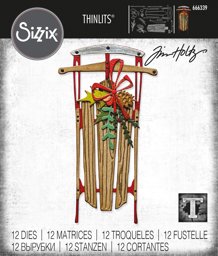 Zeige Details für Sizzix Thinlits Dies By Tim Holtz 12/Pkg-Vintage Sled Bild von Sizzix Thinlits Dies By Tim Holtz 12/Pkg-Vintage Sled