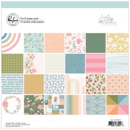 Bild von Pinkfresh Studio Double-Sided Paper Pack 12"X12" 12/Pkg-Lovely Blooms, 12 Designs/1 Each