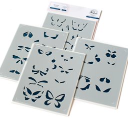 Bild von Pinkfresh Studio Stencils 4.25"X5.25" 4/Pkg-Small Butterflies