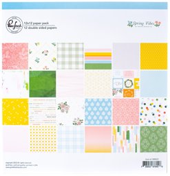 Bild von PinkFresh Studio Double-Sided Paper Pack 12"X12" 12/Pkg-Spring Vibes, 12 Designs/1 Each