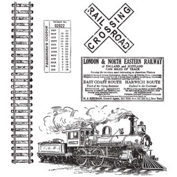 Zeige Details für Tim Holtz Cling Stamps 7"X8.5"-On The Railroad Bild von Tim Holtz Cling Stamps 7"X8.5"-On The Railroad