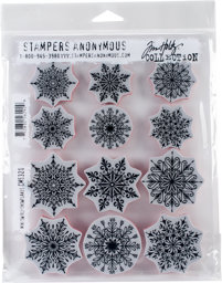Zeige Details für Tim Holtz Cling Stamps 7"X8.5"-Mini Swirley Snowflakes Bild von Tim Holtz Cling Stamps 7"X8.5"-Mini Swirley Snowflakes