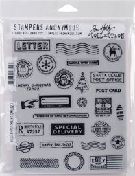 Zeige Details für Tim Holtz Cling Stamps 7"X8.5"-Holiday Postmarks Bild von Tim Holtz Cling Stamps 7"X8.5"-Holiday Postmarks