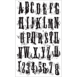 Zeige Details für Tim Holtz Cling Stamps 7"X8.5"-Grunge Alphabet Bild von Tim Holtz Cling Stamps 7"X8.5"-Grunge Alphabet