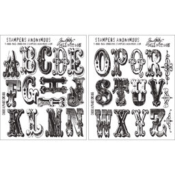 Bild von Tim Holtz Cling Stamps 7"X8.5"-Cirque Alphabet