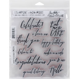 Zeige Details für Tim Holtz Cling Stamps 7"X8.5"-Handwritten Sentiments Bild von Tim Holtz Cling Stamps 7"X8.5"-Handwritten Sentiments
