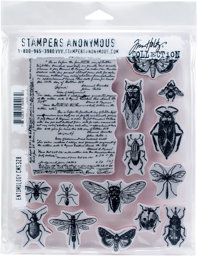 Zeige Details für Tim Holtz Cling Stamps 7"X8.5"-Entomology Bild von Tim Holtz Cling Stamps 7"X8.5"-Entomology