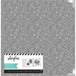 Bild von Heidi Swapp Storyline 3D-Ring Album 8.5"X11"-Silver Glitter