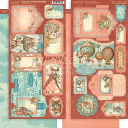 Bild von Graphic45 - Imagine Collection - Tags and Pockets 6x12"