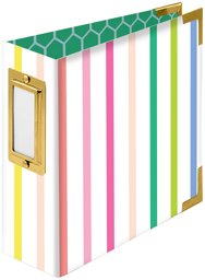 Zeige Details für We R Paper Wrapped D-Ring Album 4"X4"-Striped By Paige Evans Bild von We R Paper Wrapped D-Ring Album 4"X4"-Striped By Paige Evans