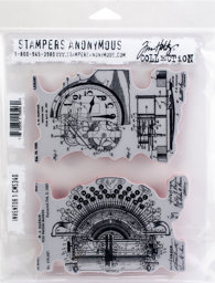 Zeige Details für Tim Holtz Cling Stamps -Inventor 1 Bild von Tim Holtz Cling Stamps -Inventor 1