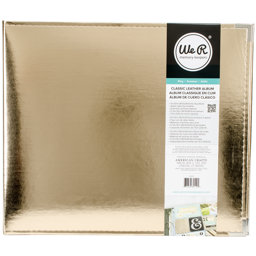 Bild von We R Classic Leather D-Ring Album 12"X12"-Gold