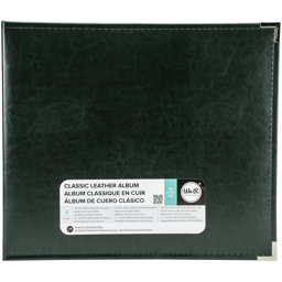 Zeige Details für We R Classic Leather D-Ring Album 12"X12"-Forest Green Bild von We R Classic Leather D-Ring Album 12"X12"-Forest Green