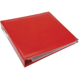 Bild von We R Classic Leather D-Ring Album 12"X12"-Real Red