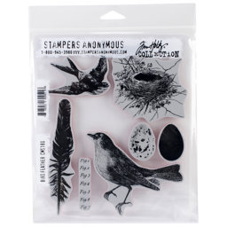 Zeige Details für Tim Holtz Cling Stamps 7"X8.5"-Bird Feather Bild von Tim Holtz Cling Stamps 7"X8.5"-Bird Feather