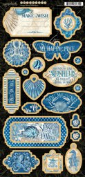 Zeige Details für Graphic45 - Ocean Blue - Chipboard Bild von Graphic45 - Ocean Blue - Chipboard